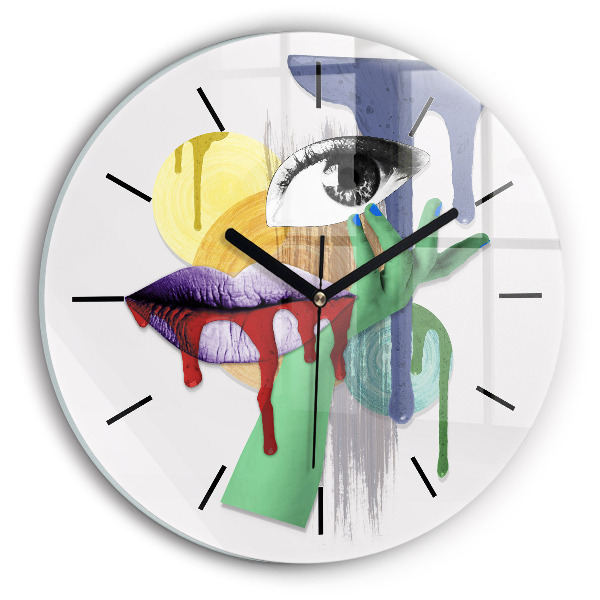 Okrúhle hodiny Surrealistická koláž
