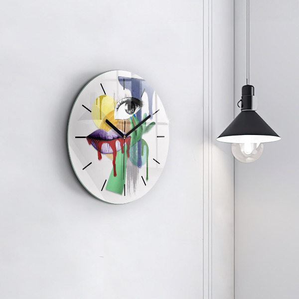 Okrúhle hodiny Surrealistická koláž