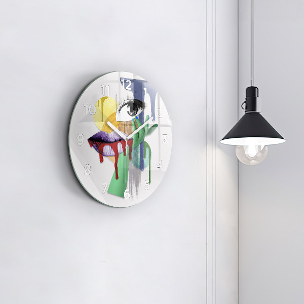 Okrúhle hodiny Surrealistická koláž