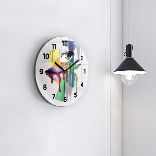 Okrúhle hodiny Surrealistická koláž