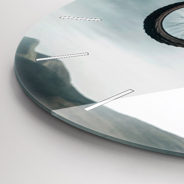 Okrúhle hodiny Adrenalín v motoristickom štýle