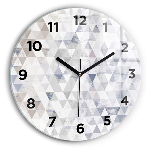 Okrúhle hodiny Geometrický vzor