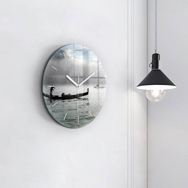 Okrúhle hodiny Gondola v Benátkach