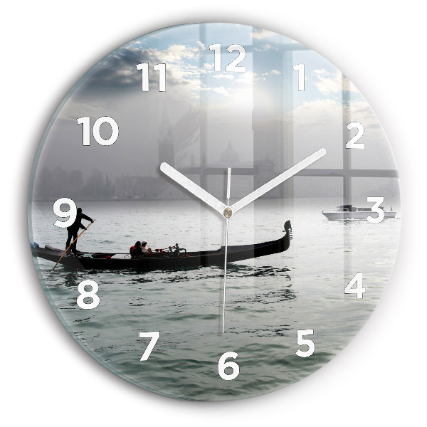 Okrúhle hodiny Gondola v Benátkach