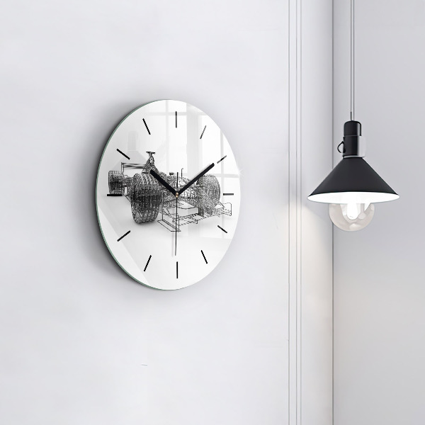 Okrúhle hodiny Dizajn auta F1