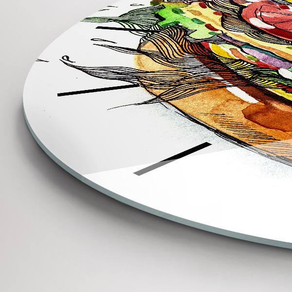 Okrúhle hodiny XXL syrový burger