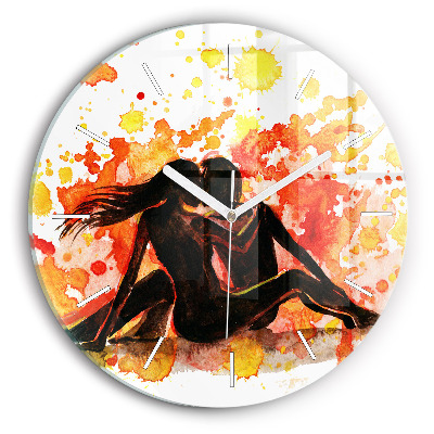 Okrúhle hodiny Láska a zamilovaný pár