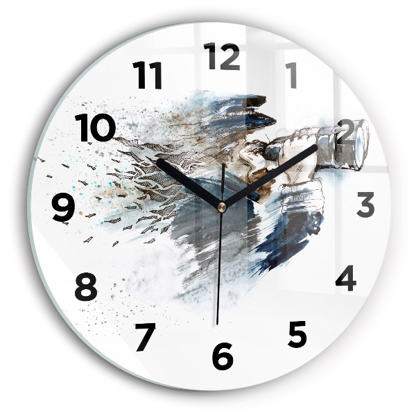 Okrúhle hodiny Kapitán s ďalekohľadom