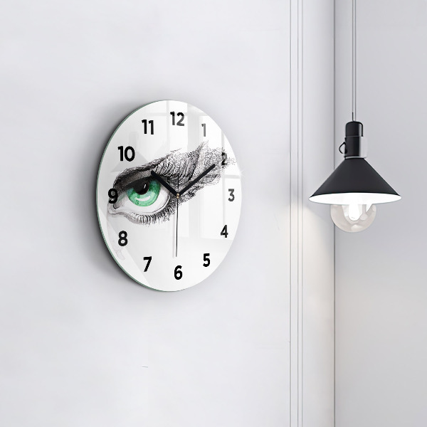 Okrúhle hodiny Abstrakcia ľudského oka