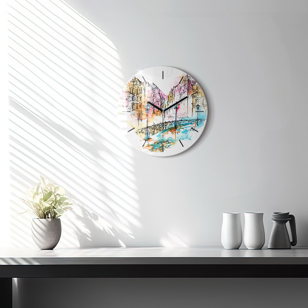 Okrúhle hodiny Maľovaná architektúra