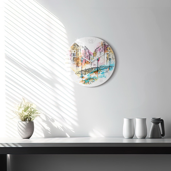 Okrúhle hodiny Maľovaná architektúra