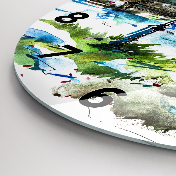 Okrúhle hodiny Malebná jar