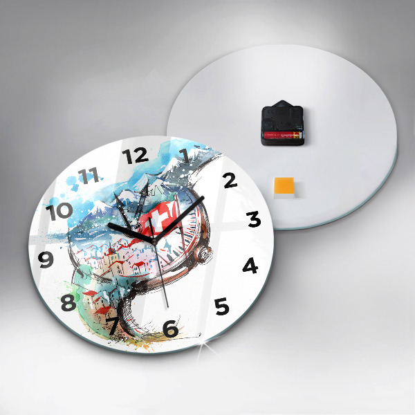 Okrúhle hodiny Švajčiarske hodinky