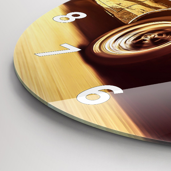 Okrúhle hodiny Klasické staré auto