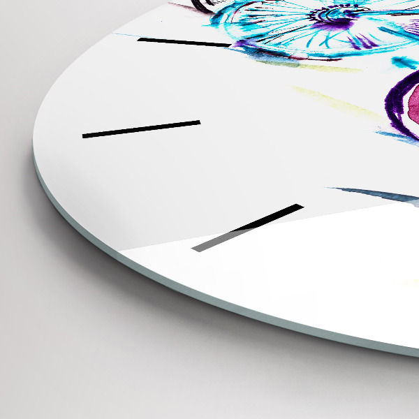 Okrúhle hodiny Farebné mestské bicykle