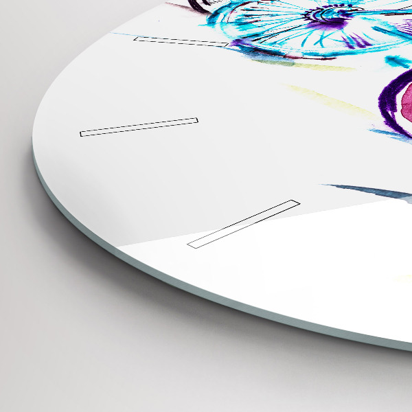 Okrúhle hodiny Farebné mestské bicykle