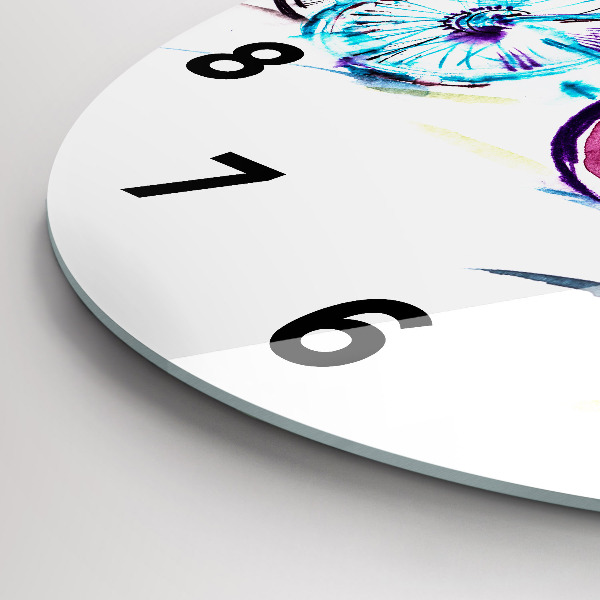 Okrúhle hodiny Farebné mestské bicykle