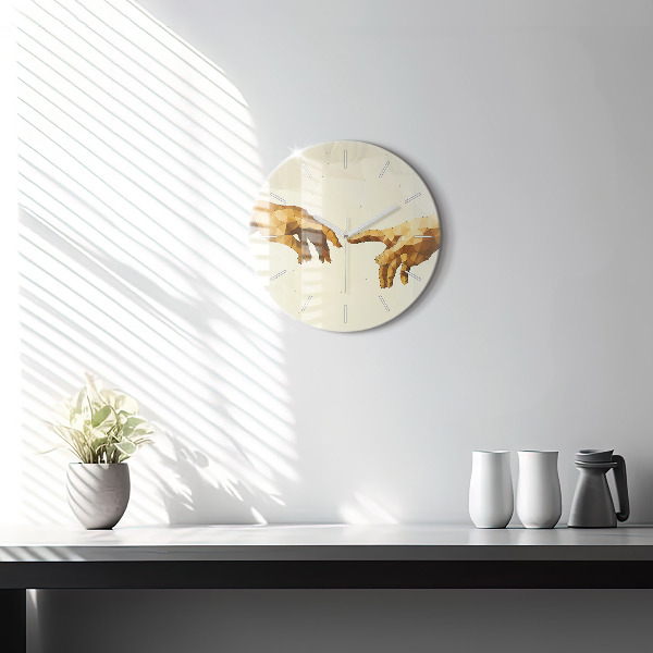 Okrúhle hodiny Stvorenie Adama