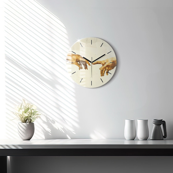 Okrúhle hodiny Stvorenie Adama