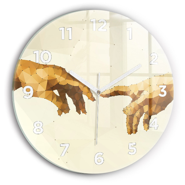 Okrúhle hodiny Stvorenie Adama