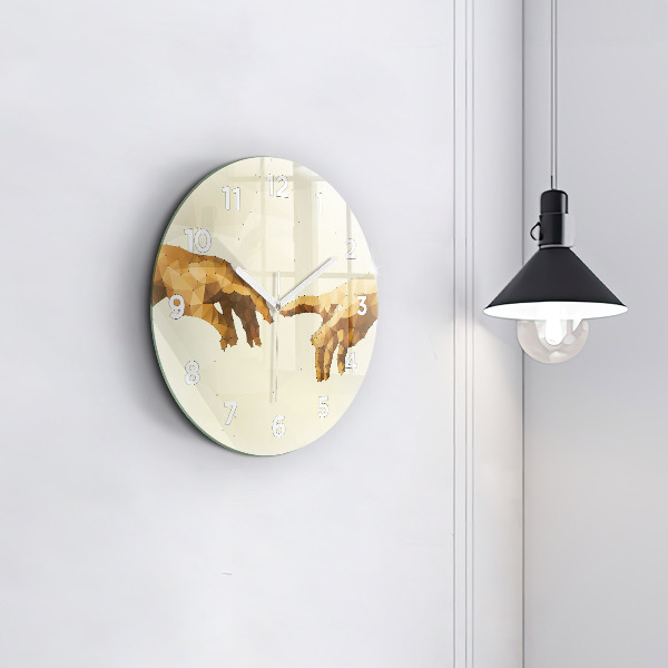 Okrúhle hodiny Stvorenie Adama