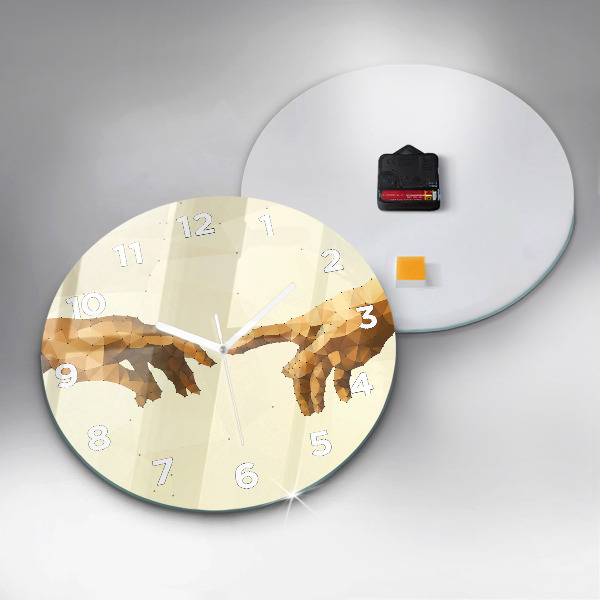 Okrúhle hodiny Stvorenie Adama