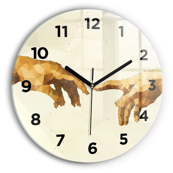 Okrúhle hodiny Stvorenie Adama