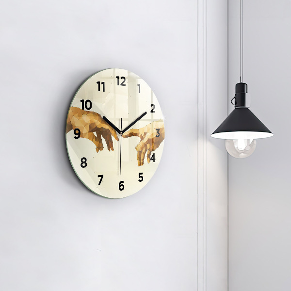 Okrúhle hodiny Stvorenie Adama