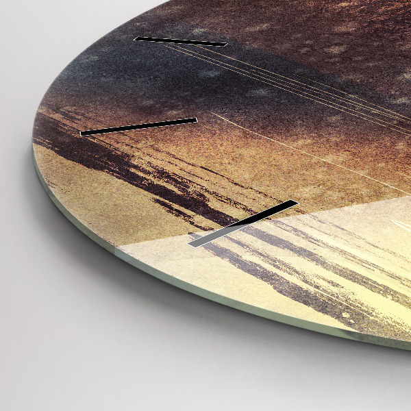 Okrúhle hodiny žena s dáždnikom