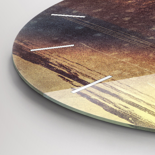 Okrúhle hodiny žena s dáždnikom