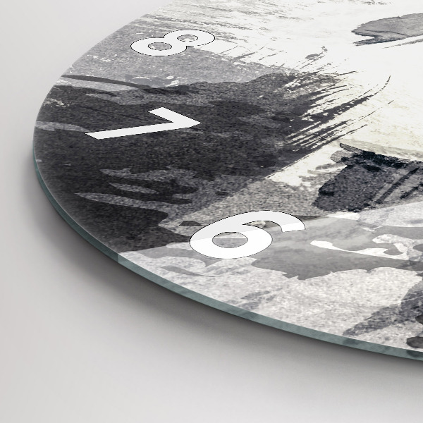 Okrúhle hodiny Žena – akvarely