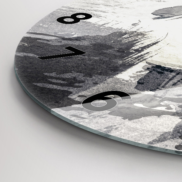 Okrúhle hodiny Žena – akvarely