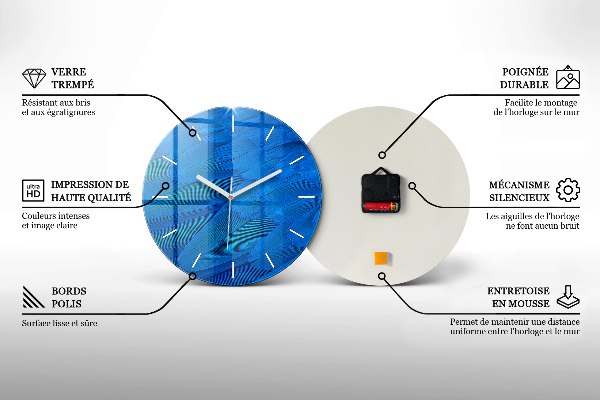 Okrúhle hodiny Maľované maky