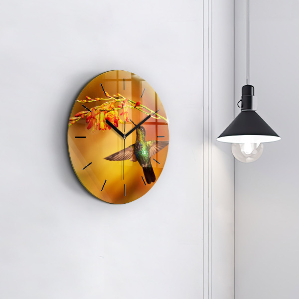 Okrúhle hodiny Kolibrík vták