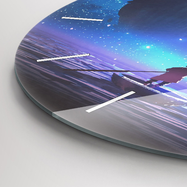 Okrúhle hodiny Fantasy plachetnica