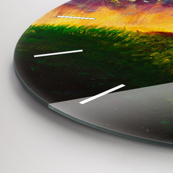 Okrúhle hodiny Abstrakt Malý princ