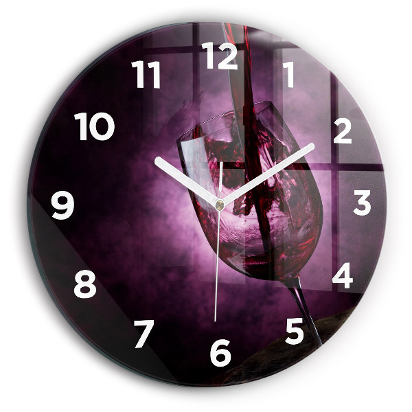 Okrúhle hodiny Pohár na víno