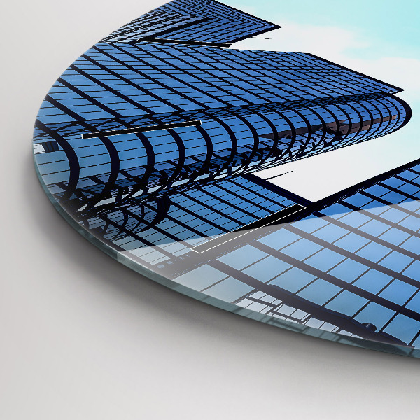 Okrúhle hodiny Lietadlo nad budovami