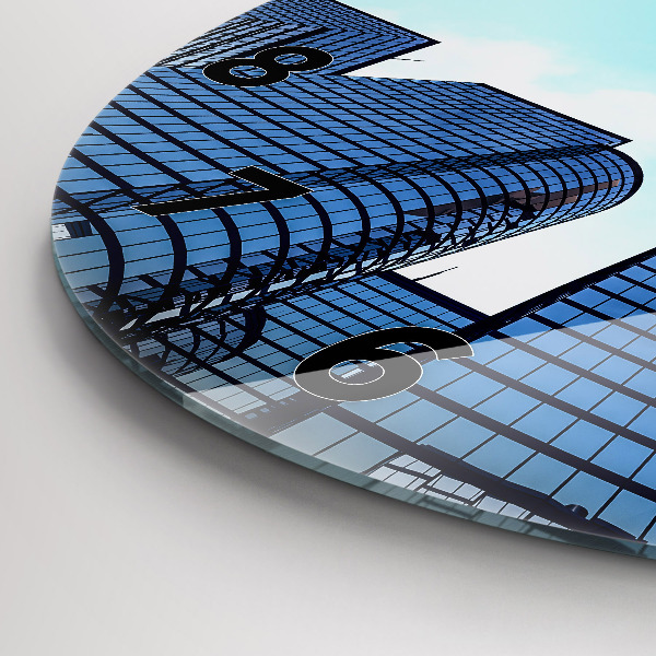 Okrúhle hodiny Lietadlo nad budovami