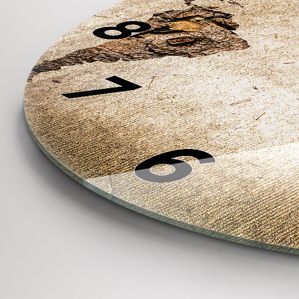 Okrúhle hodiny Vintage mapa sveta