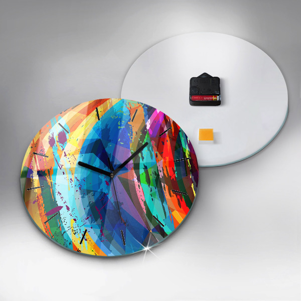 Okrúhle hodiny abstraktné pozadie