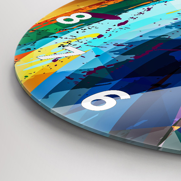 Okrúhle hodiny abstraktné pozadie