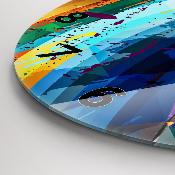 Okrúhle hodiny abstraktné pozadie