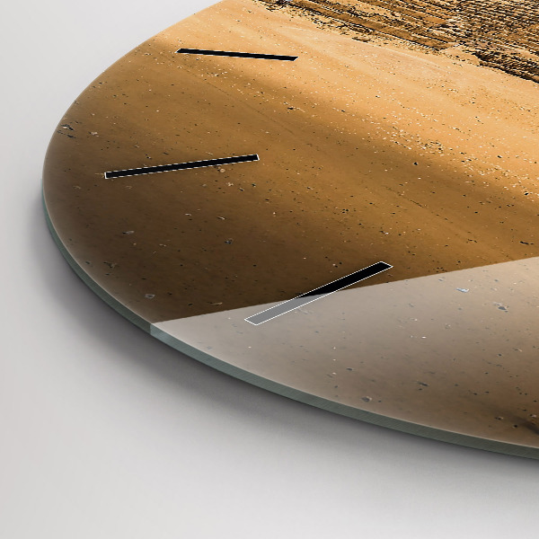 Okrúhle hodiny Pyramídy a západ slnka