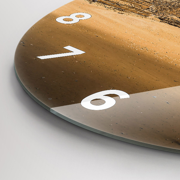 Okrúhle hodiny Pyramídy a západ slnka