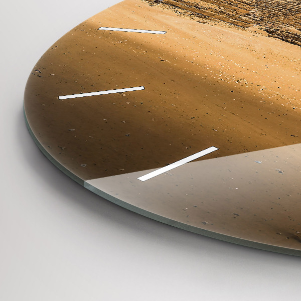 Okrúhle hodiny Pyramídy a západ slnka