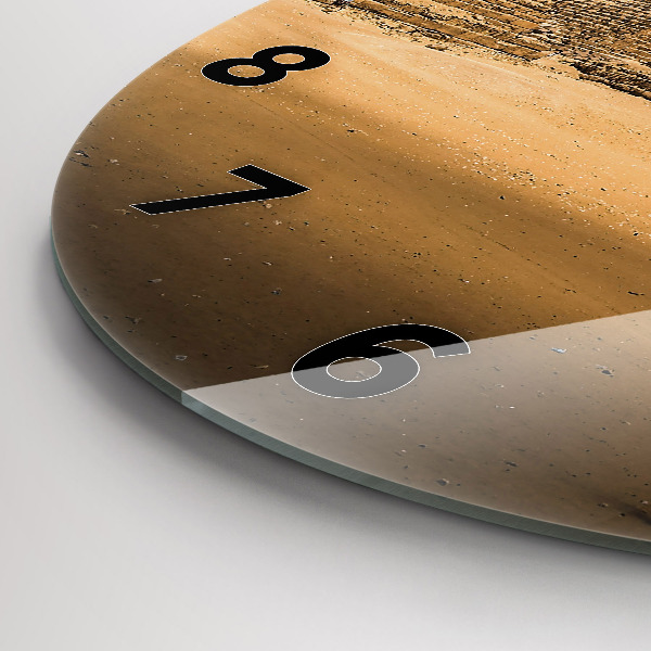 Okrúhle hodiny Pyramídy a západ slnka