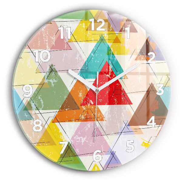 Okrúhle hodiny Geometrické trojuholníky