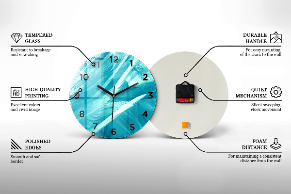 Okrúhle hodiny Farebný portrét ženy