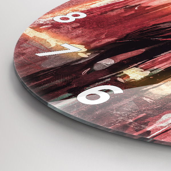 Okrúhle hodiny Mladý pár v láske